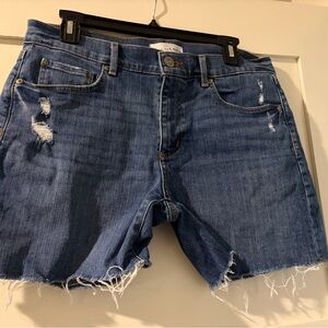 LOFT Blue Jean Shorts